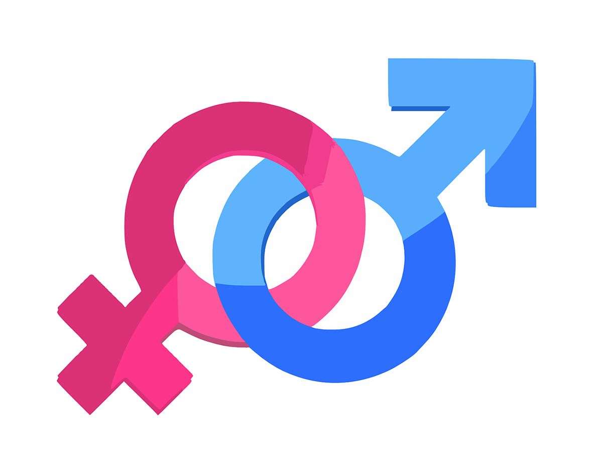 Gender symbols for men and women