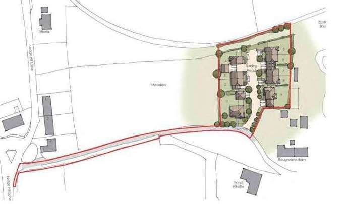 A plan of how the nine proposed homes, off Lodge Hill Lane, Chattenden, would have looked. Picture: On Architecture Ltd