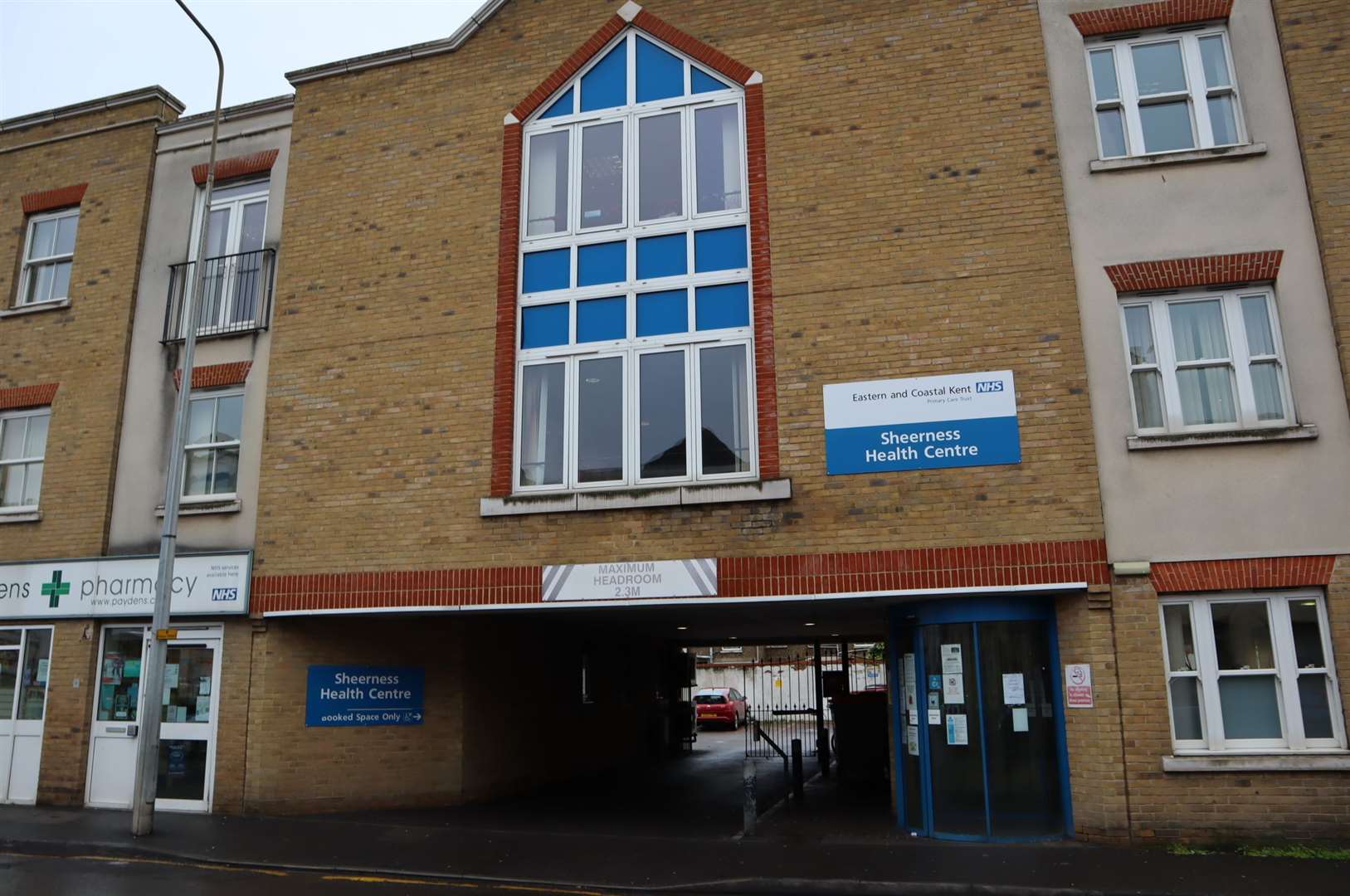 The entrance to the building where Dr Chandran's practice