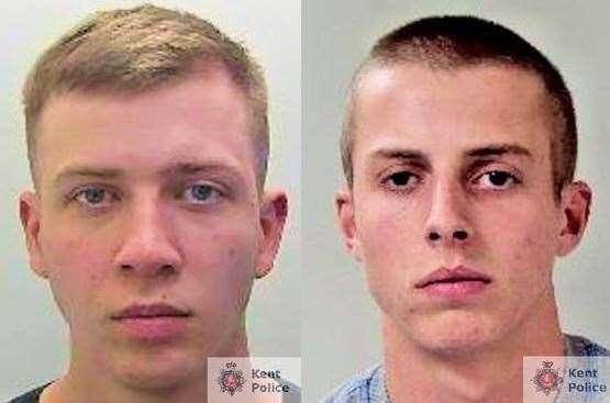 Kieran Day (left) and Casey Carter (right). Picture: Kent Police