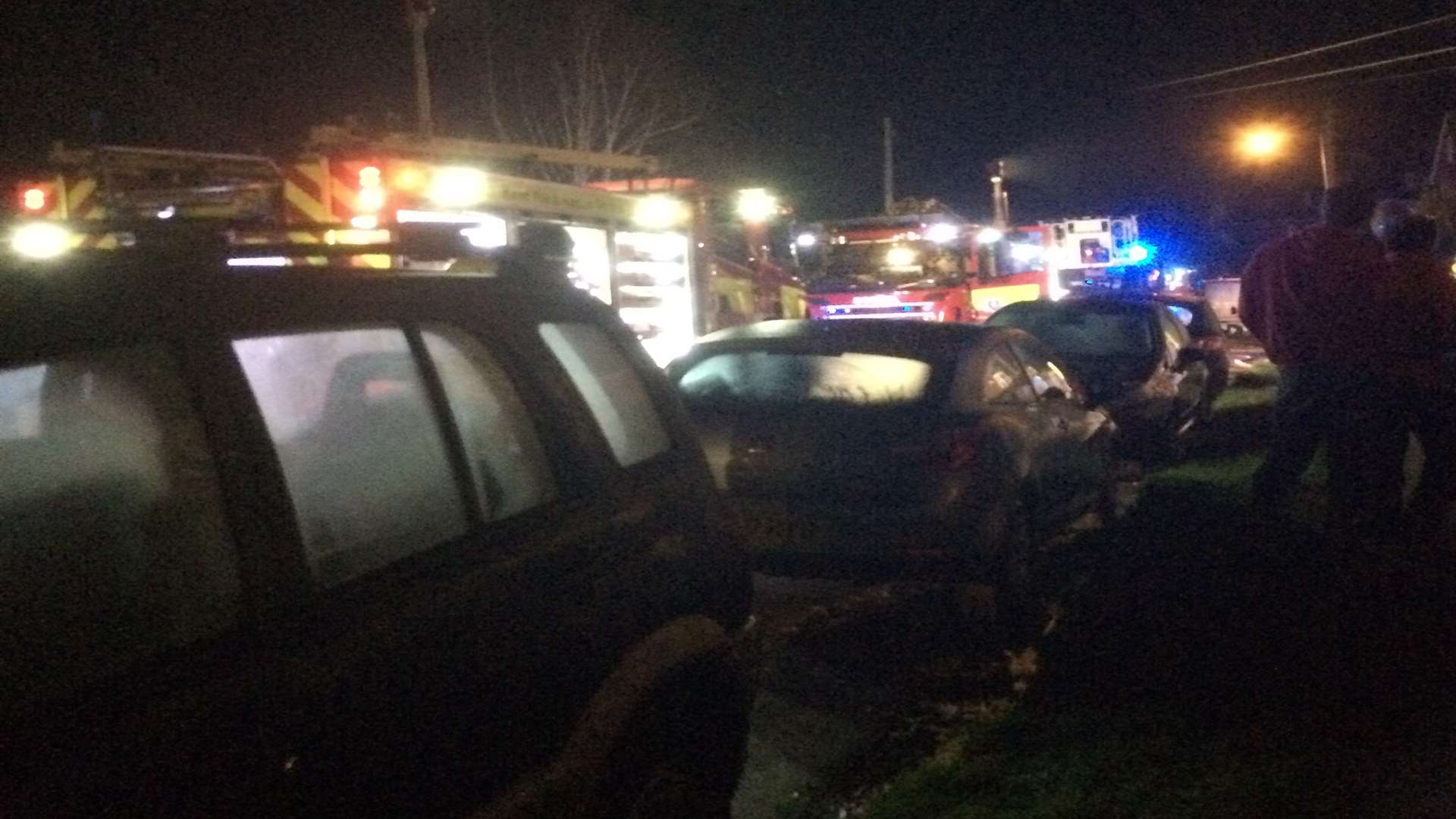 Emergency crews were called out tonight