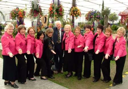 The Kent area team at the Chelsea Flower Show