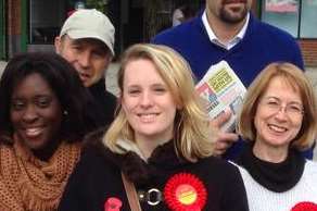 Cllr Daisy Page (centre), has stood down as Labour's parliamentary candidate for Dartford