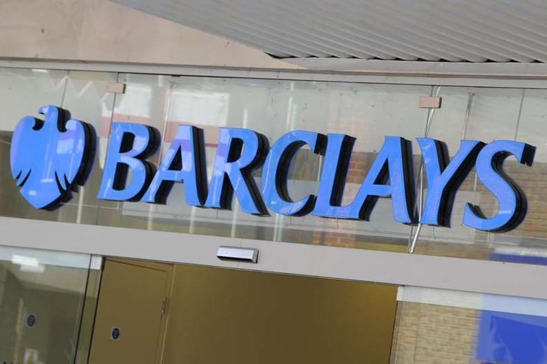 Police arrested four men outside Barclays in Borough Green
