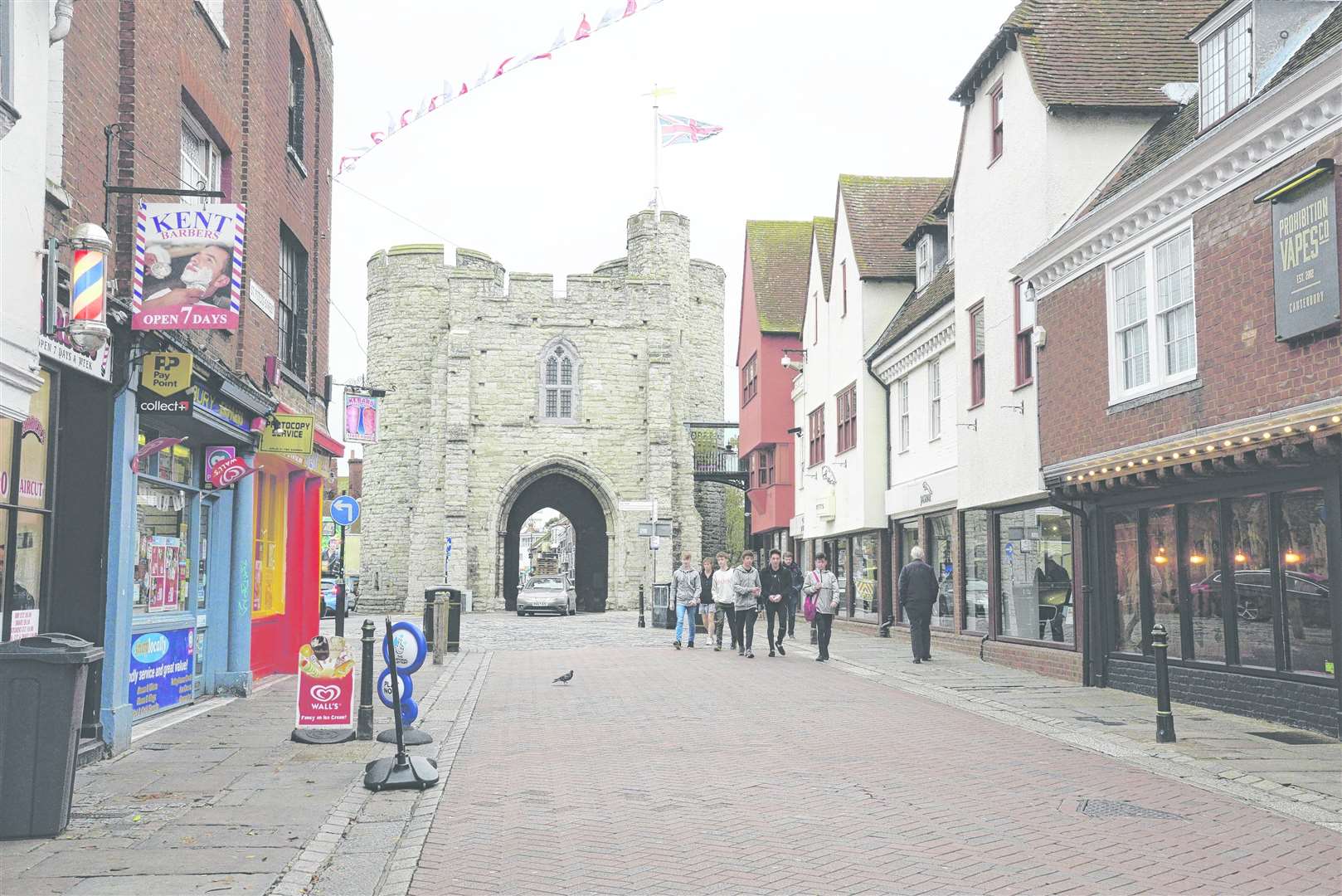 Bollards will be installed at the lower end of the high street