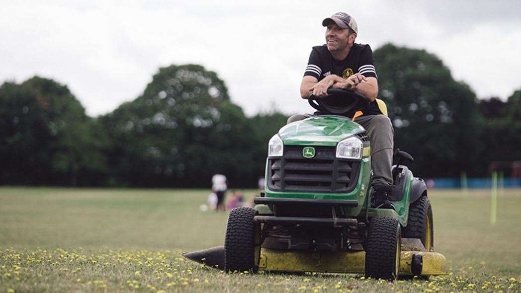 Orpington FC groundsman Paul Wade, groundsman of the year 2020 Picture: Kent FA