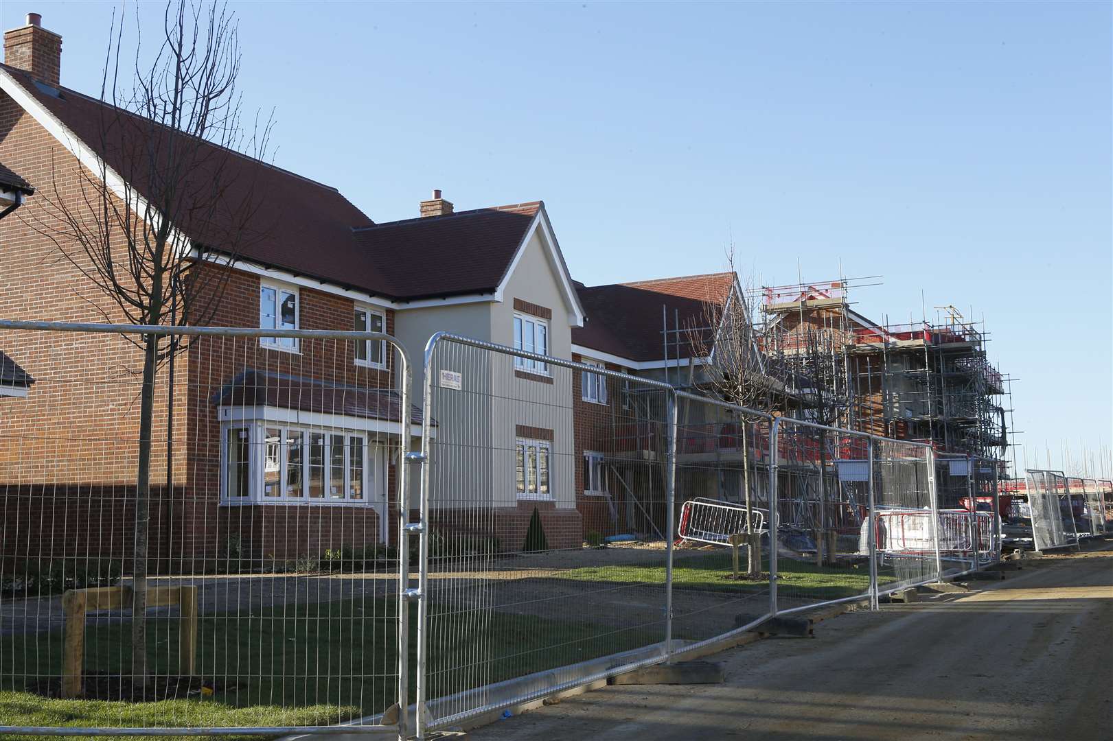 Bovis Homes development at Orchard Fields off Hermitage Lane in Maidstone