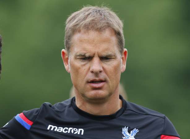 Crystal Palace manager Frank de Boer at the Gallagher Picture: Andy Jones