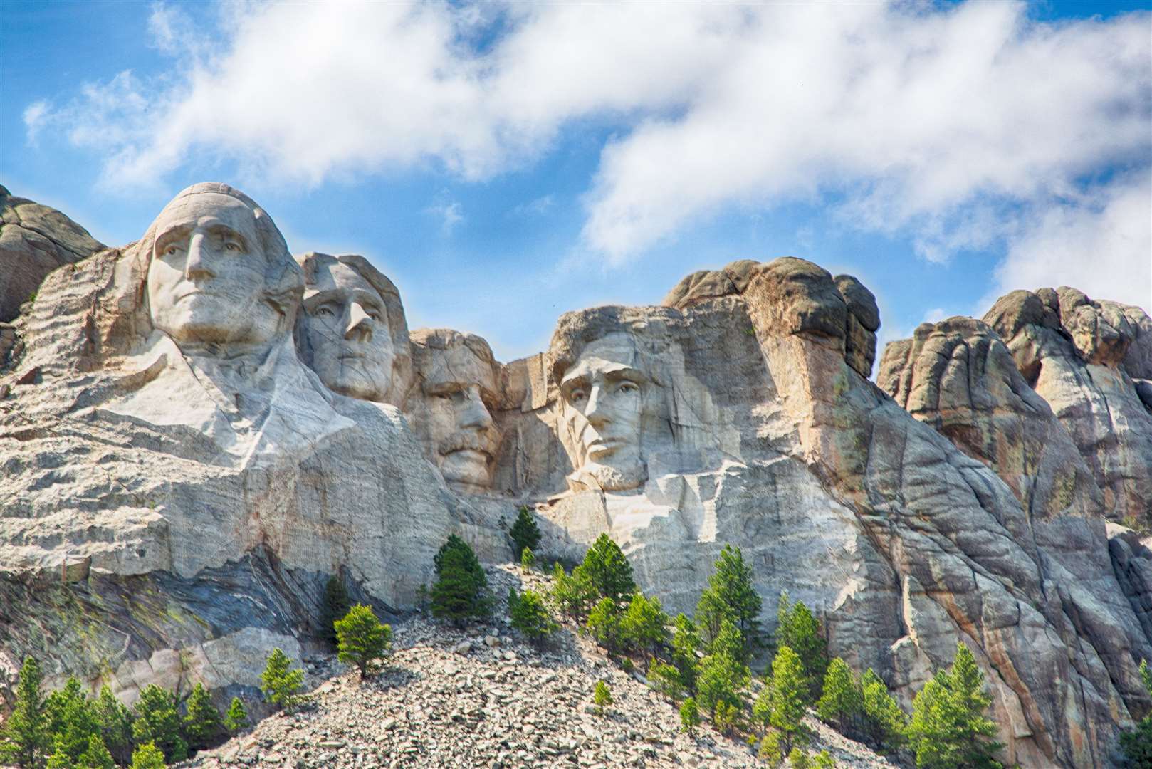The Mount Rushmore national monument in South Dakota