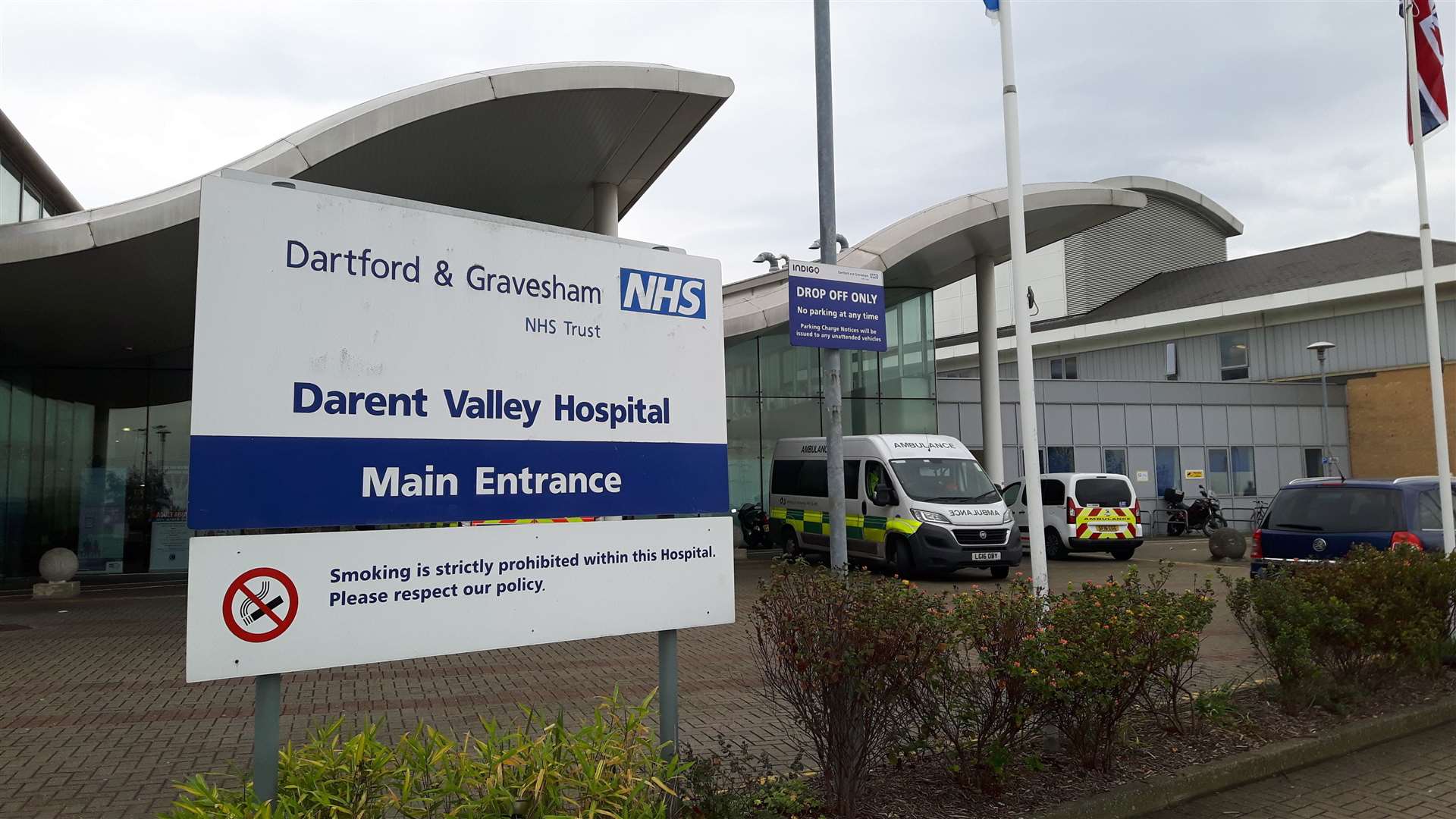Darent Valley Hospital has seen a rise in the theft of catalytic converters from vehicles parked in the car park.