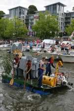 Raft racers at last year's Maidstone River Festival
