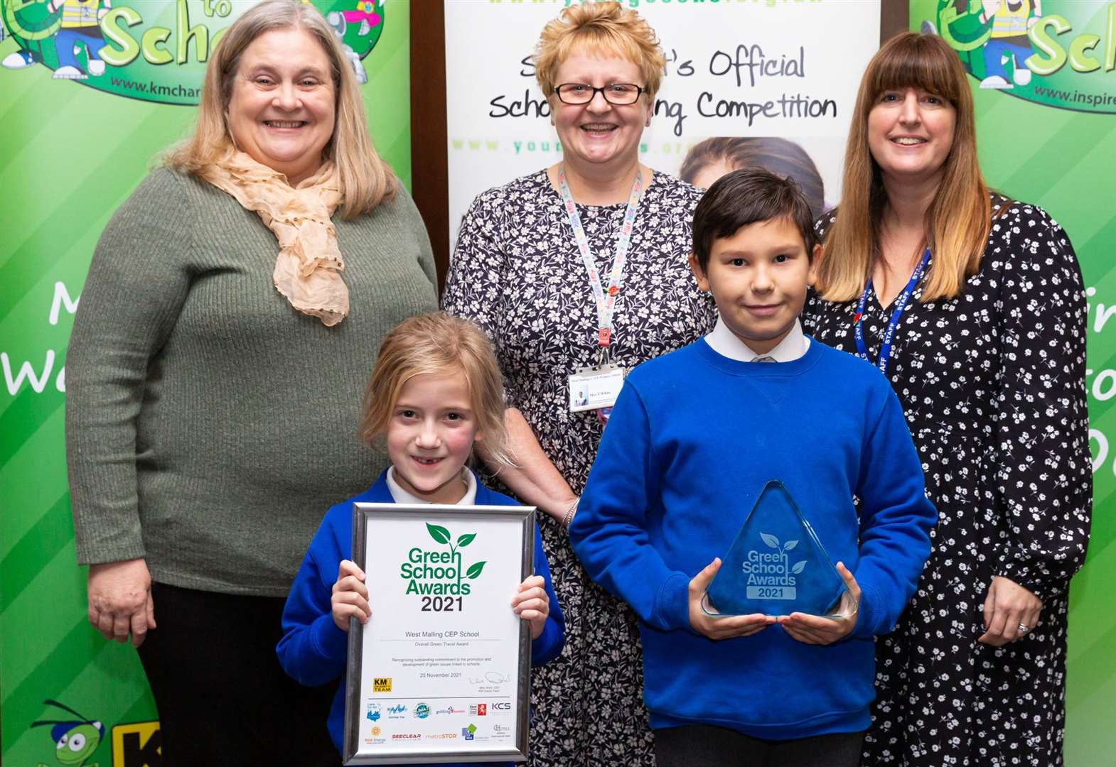 Green Travel Award went toWest Malling CEP School at the Kent Green School Awards Picture: Countrywide Photographic