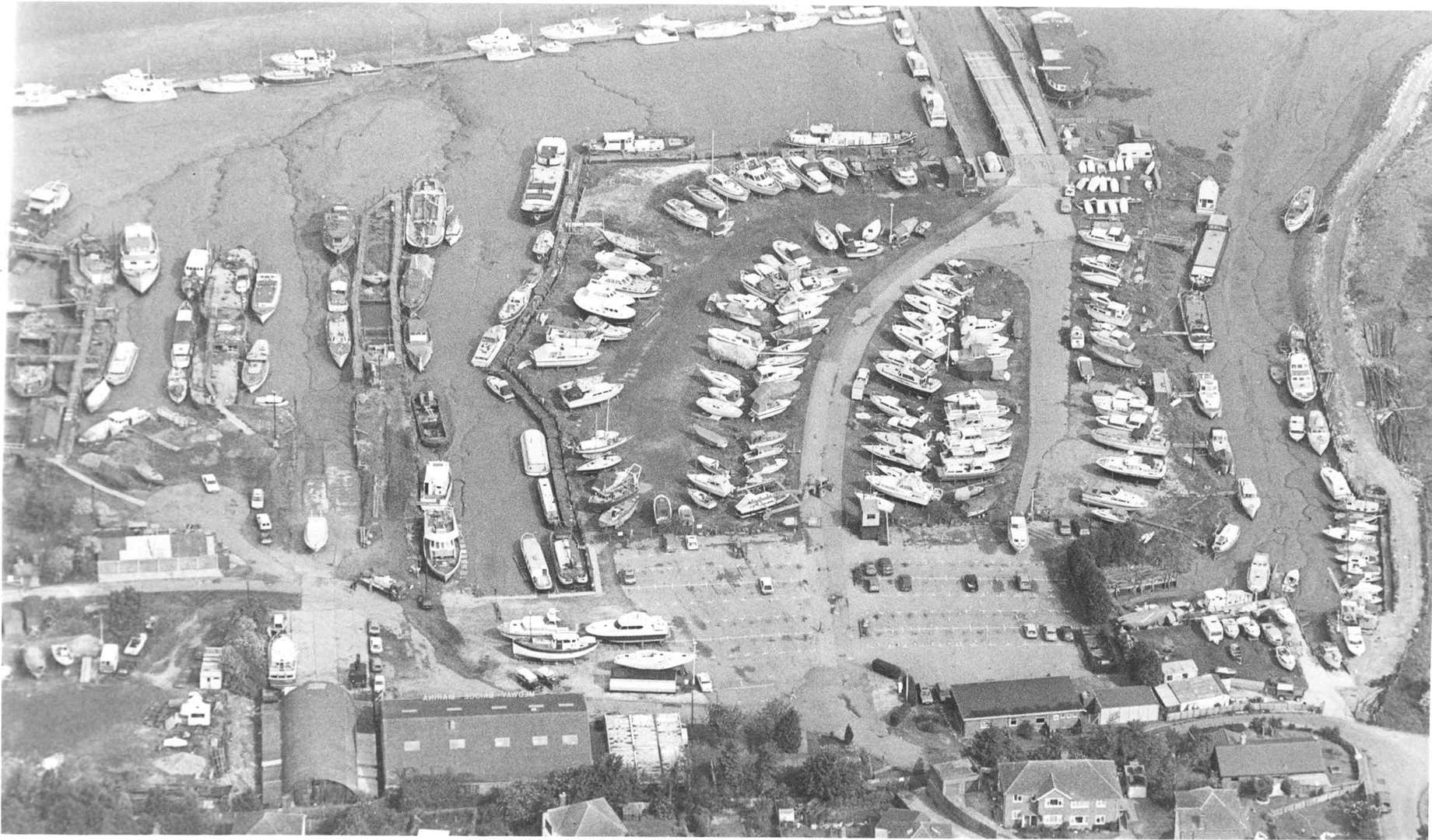 Borstal Marina, Rochester, pictured in May 1990