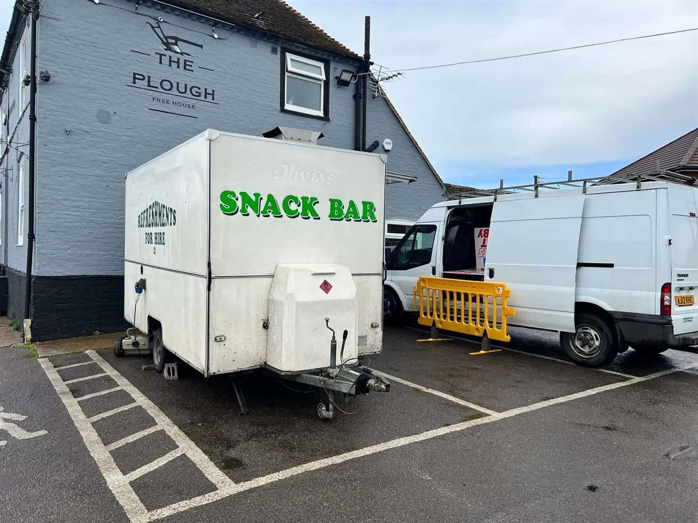 A food van has been set up in New Romney for people without power. Picture: The Plough, New Romney