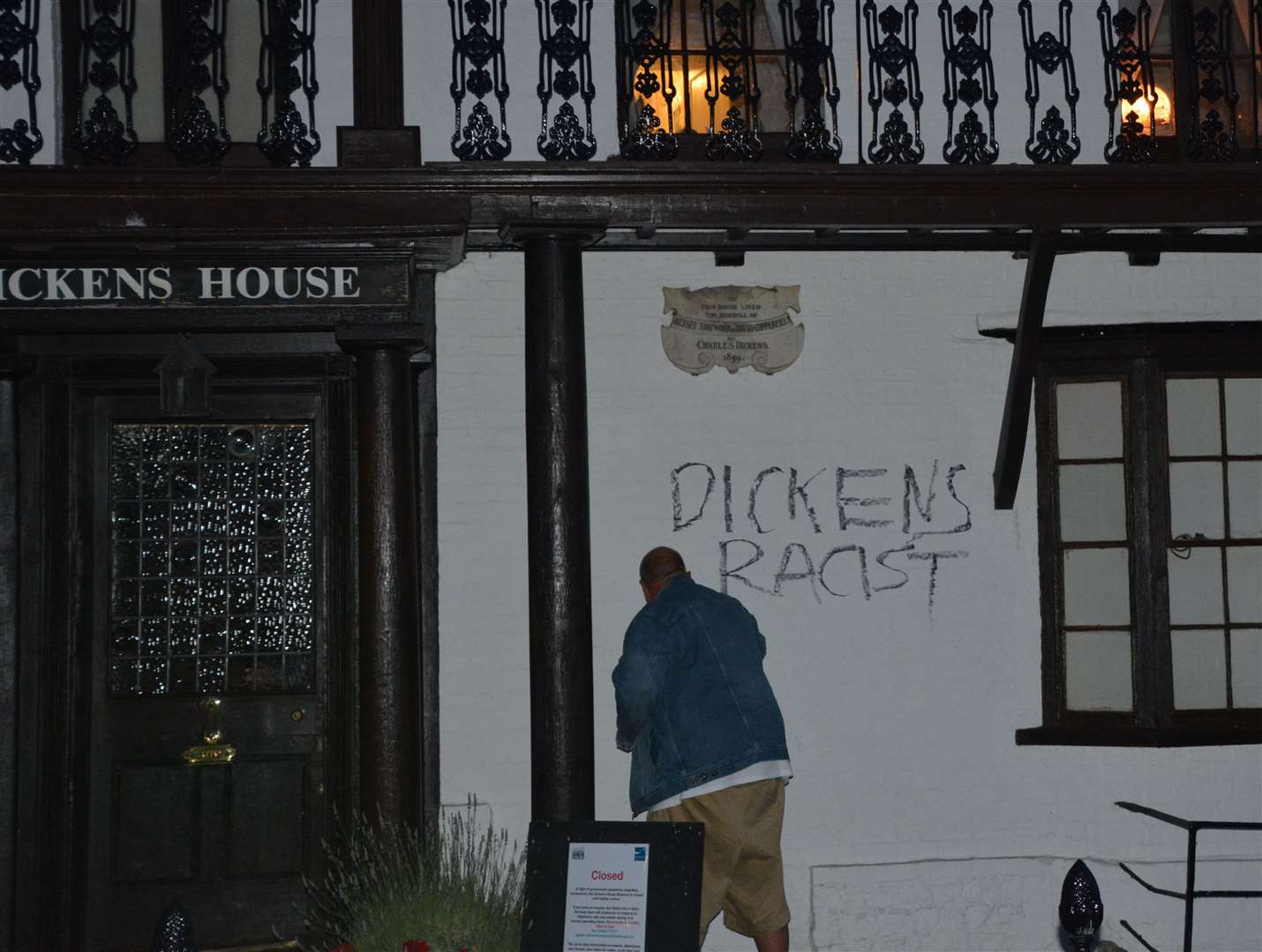 Former councillor Ian Driver says he is responsible for the graffiti. Picture: Ian Driver