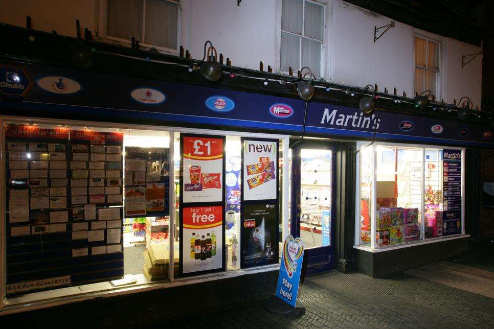 Martin's newsagents in West Malling High Stret