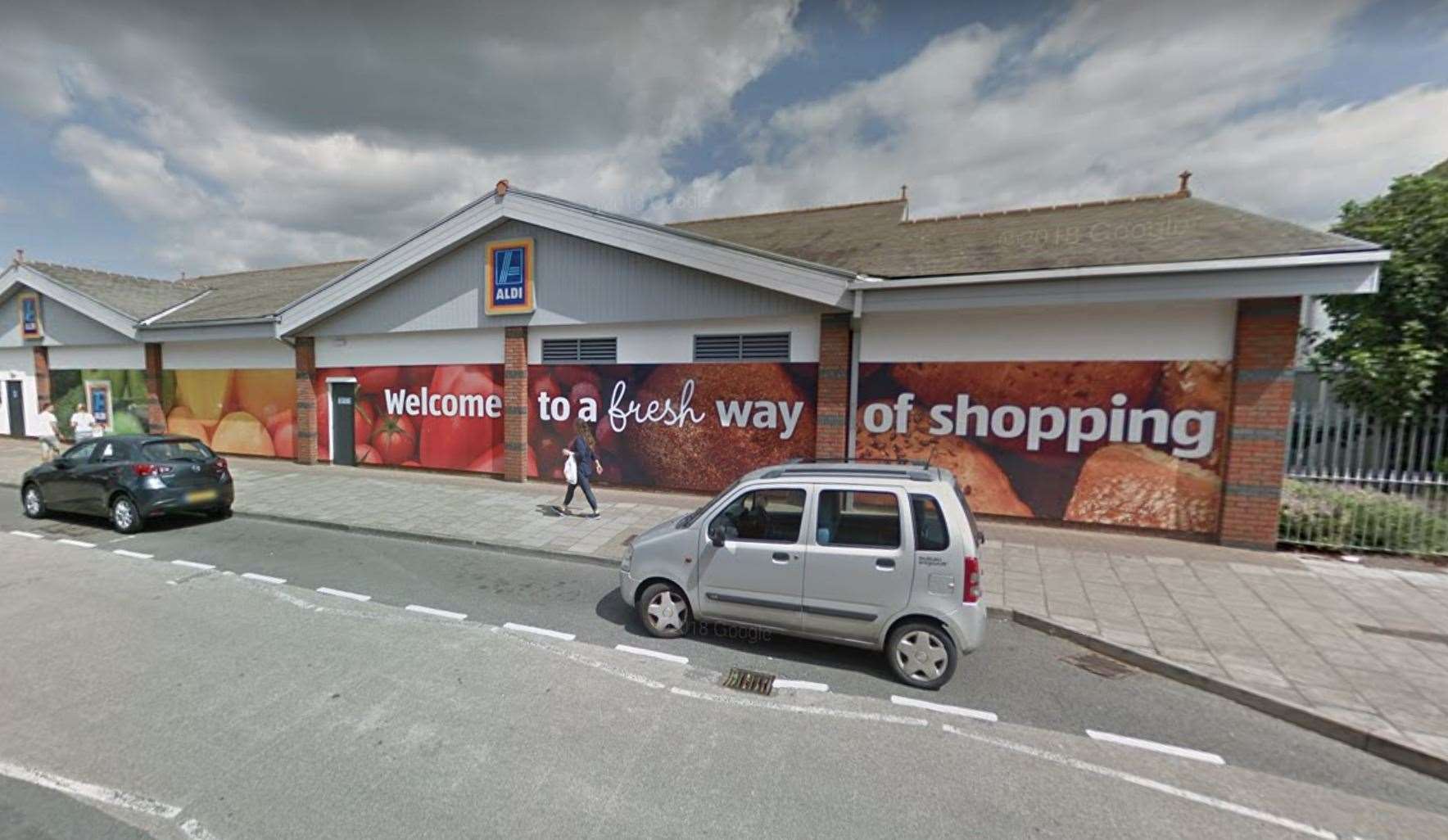 Two women have been charged after a spate of shoplifting from stores across Sittingbourne, including Aldi in East Street. Picture: Google