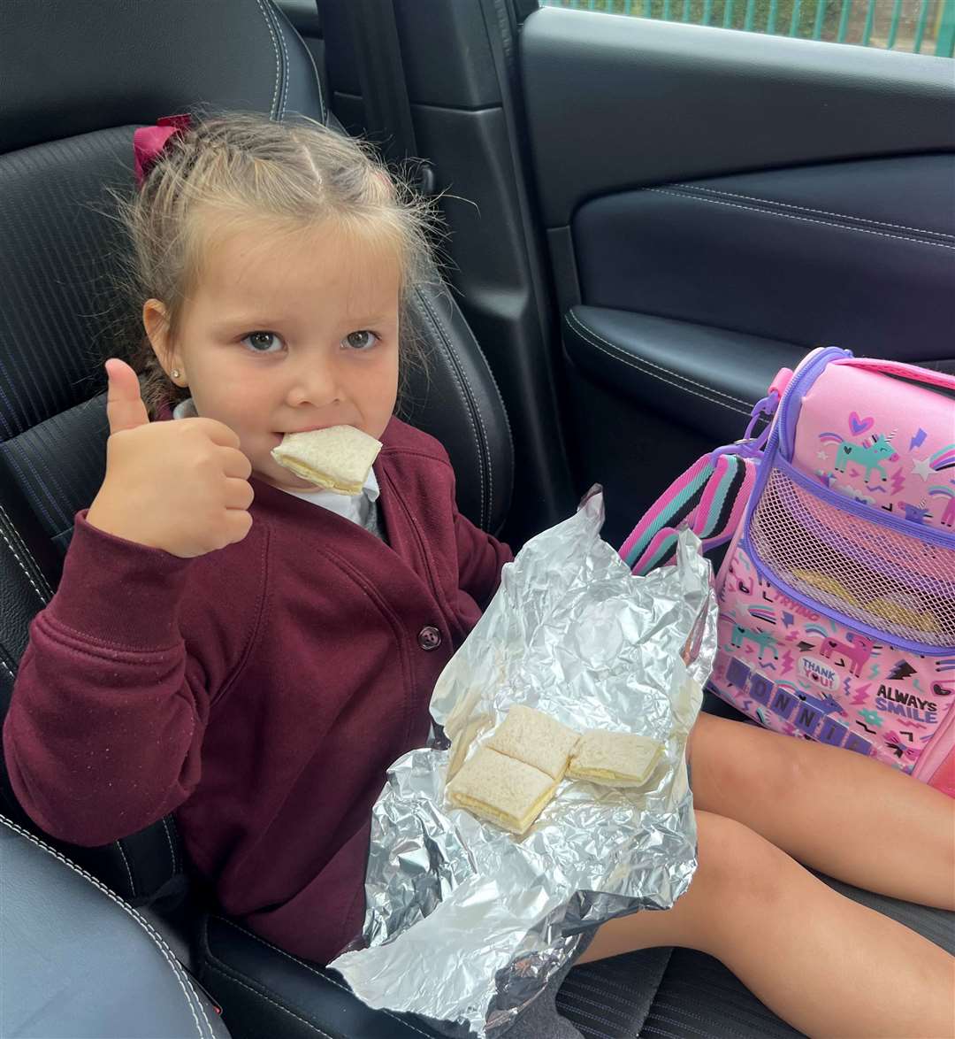 Bonnie Armitage's mum sometimes takes her out of school to eat her lunch in the car if the meal for that day is not suitable