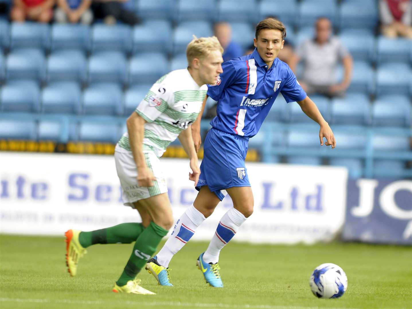 Josh Hare in action for Gillingham versus Yeovil Picture: Barry Goodwin