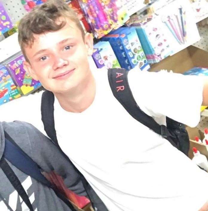 George Buckley, 15, died after falling on the tracks at Swanscombe station. Picture: British Transport Police