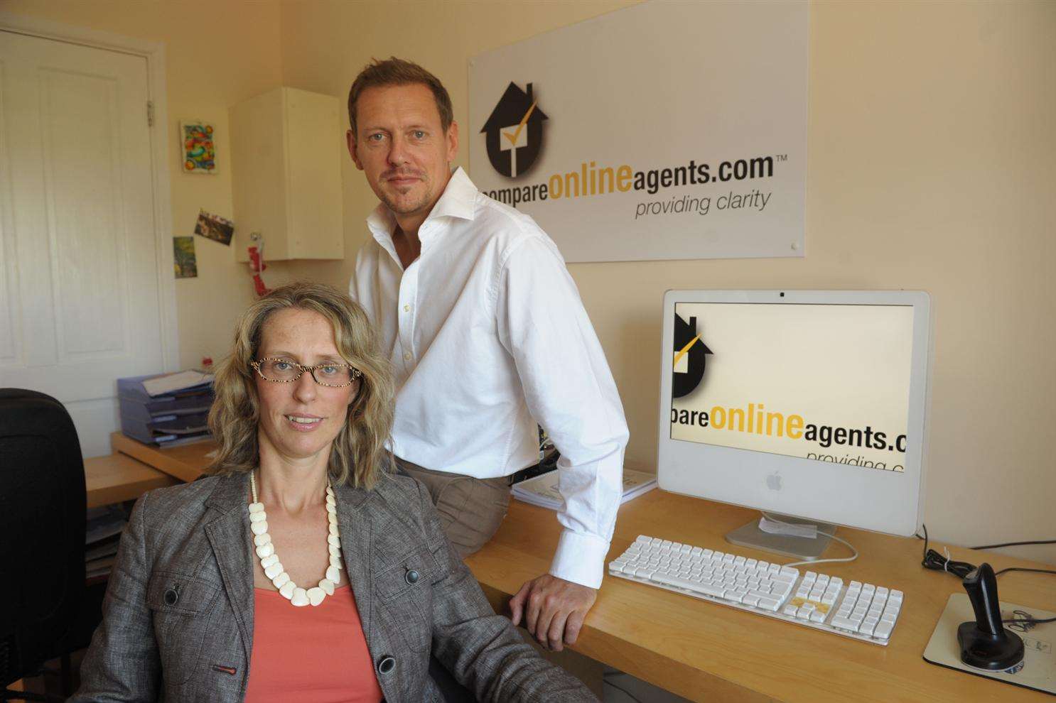 Robert Ashley and Francesca Marchesini-Ashley have launched an online estate agent comparison website