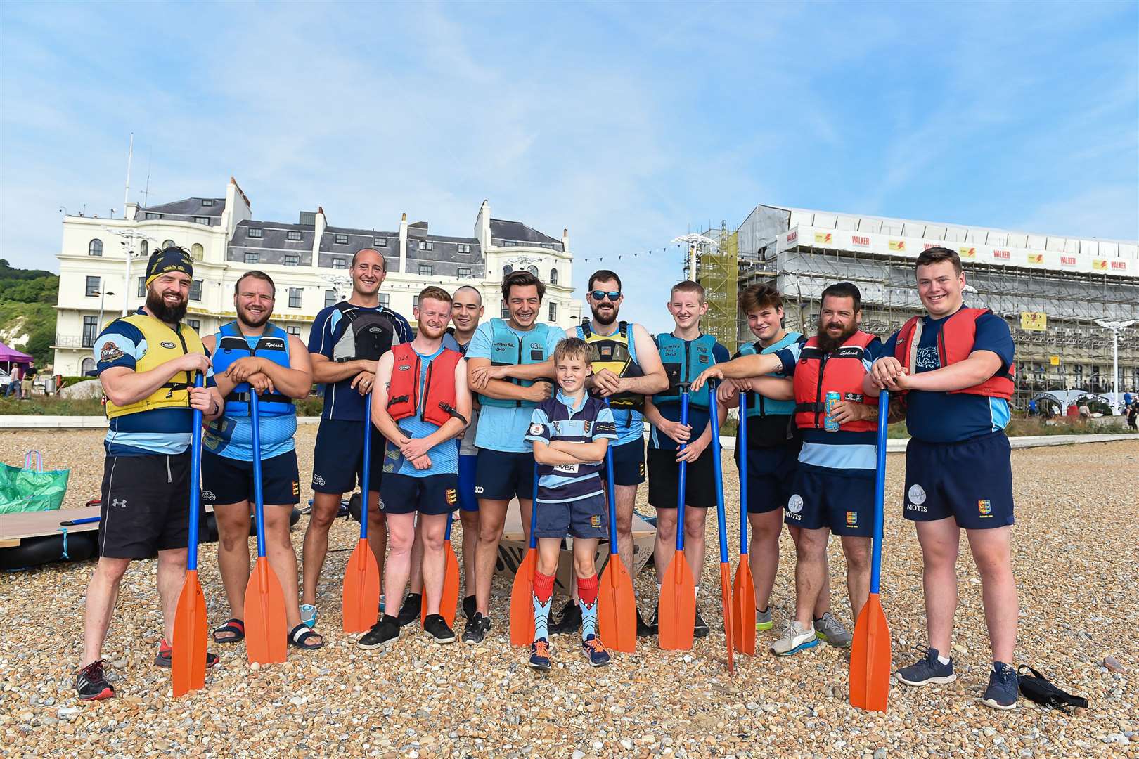 Dover Sharks Rugby raft team at the last Dover regatta on August 4, 2019. Picture: Alan Langley for KMG
