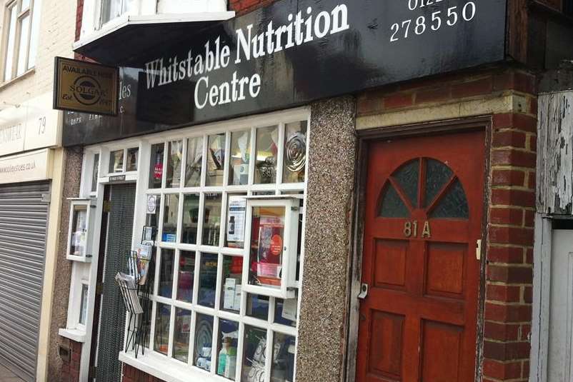Whitstable Nutrition Centre has seen ghostly goings on