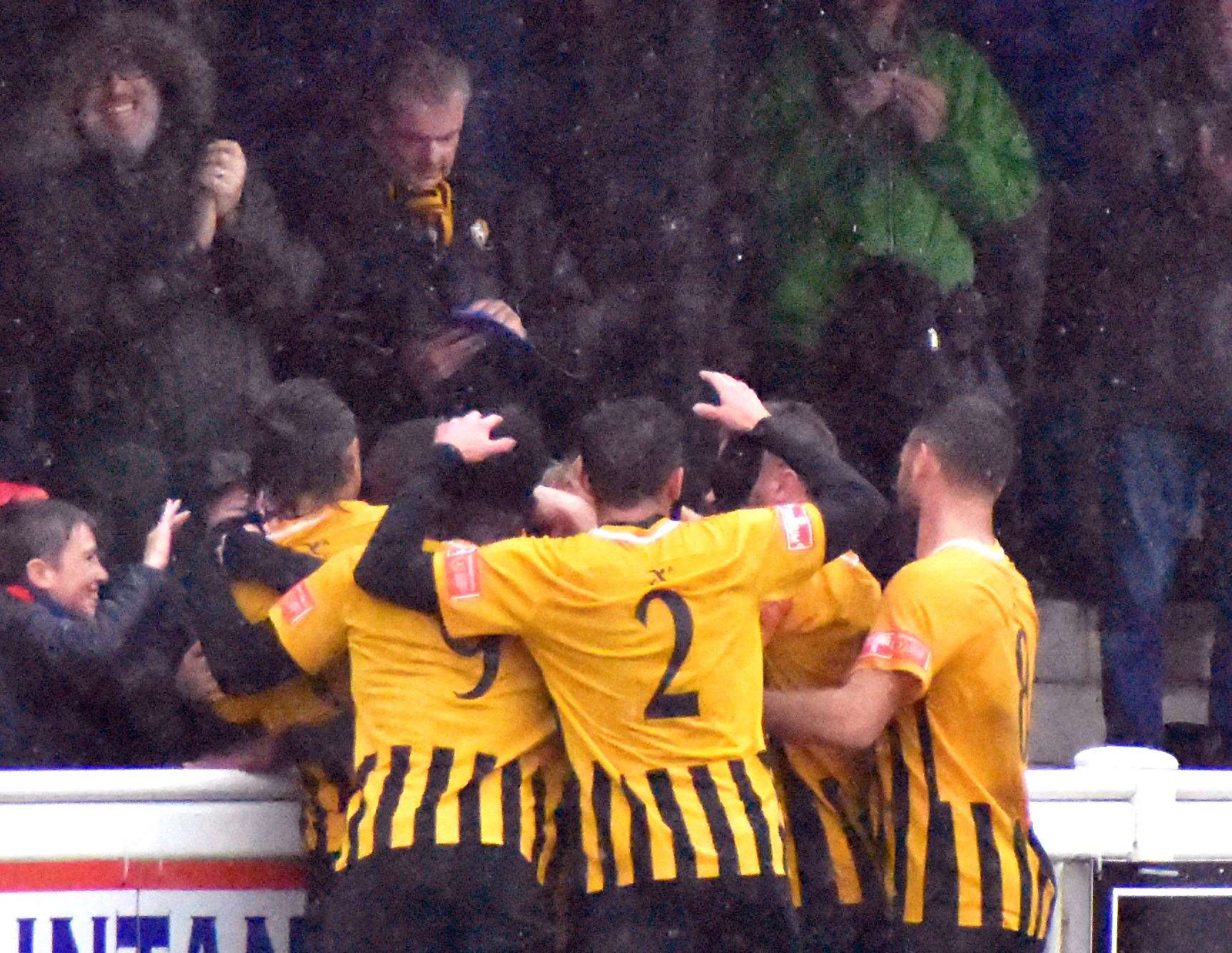 Folkestone fans will not be able to watch their FA Trophy tie at Wrexham - but will be able to live stream the behind-closed-doors match. Picture: Randolph File