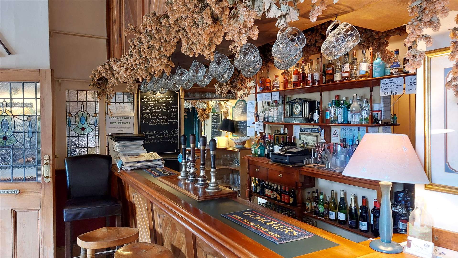 The pub has more than 120 wines on the menu