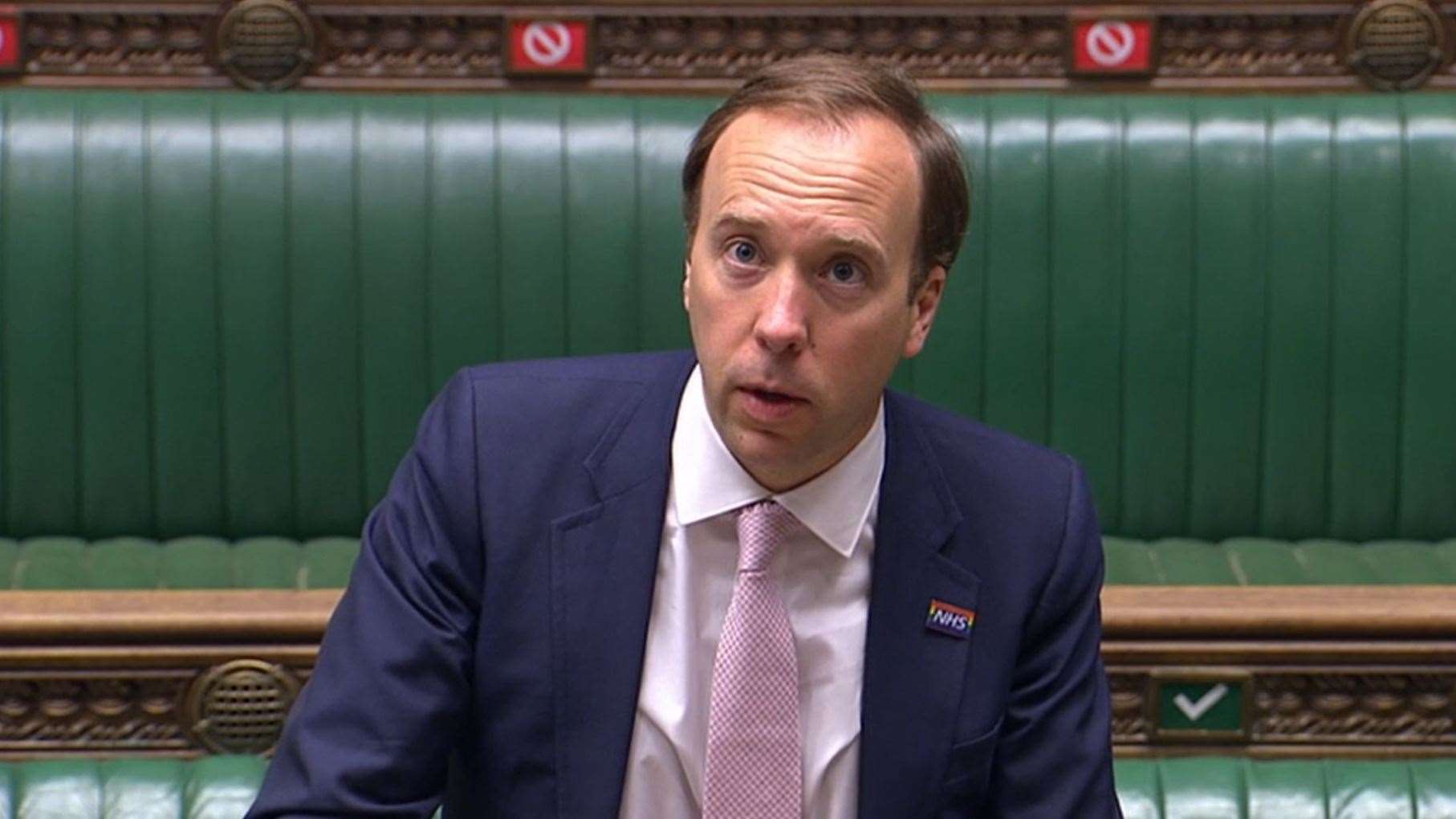 Health Secretary Matt Hancock says the Government was forced to enforce lockdown measures in Leicester (House of Commons/PA)