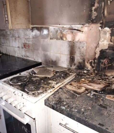 It's understood the fire started accidentally after an item left on the hob caught fire