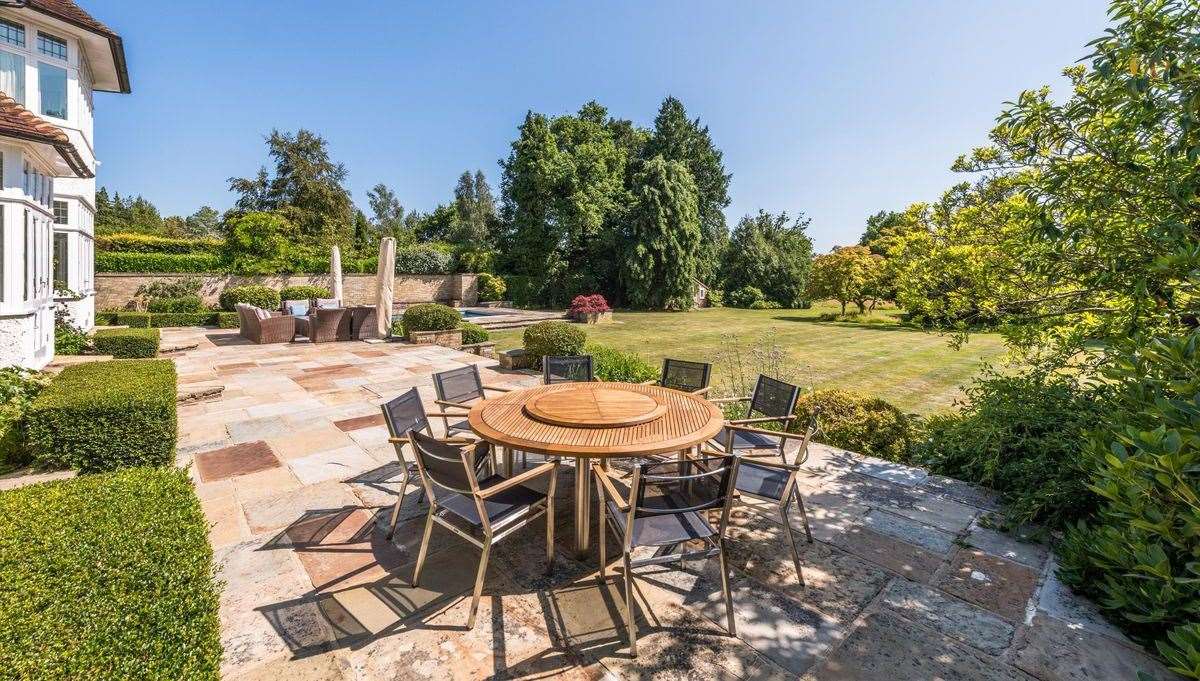 Take your entertaining out onto the patio and soak up the views. Picture: Knight Frank