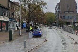 The elderly woman fell over in Windmill Street, Gravesend. Picture: Google Street View
