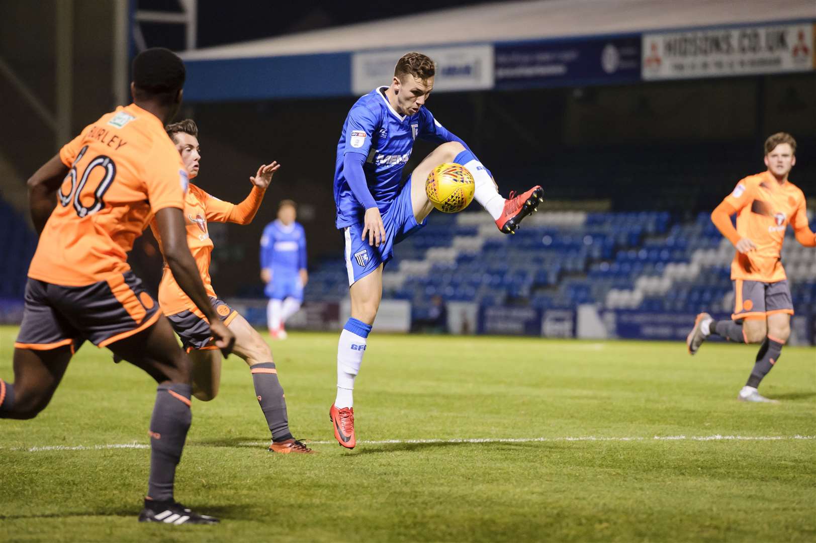 New Ebbsfleet United signing Greg Cundle in action for Gillingham