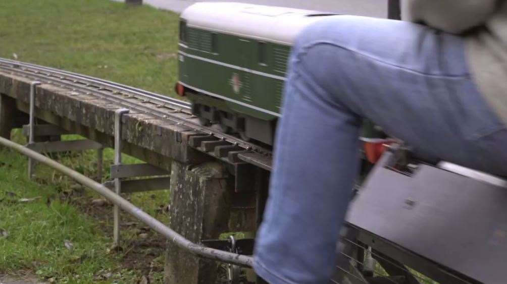 The miniature railway is safe, says the council leader, Matt Boughton