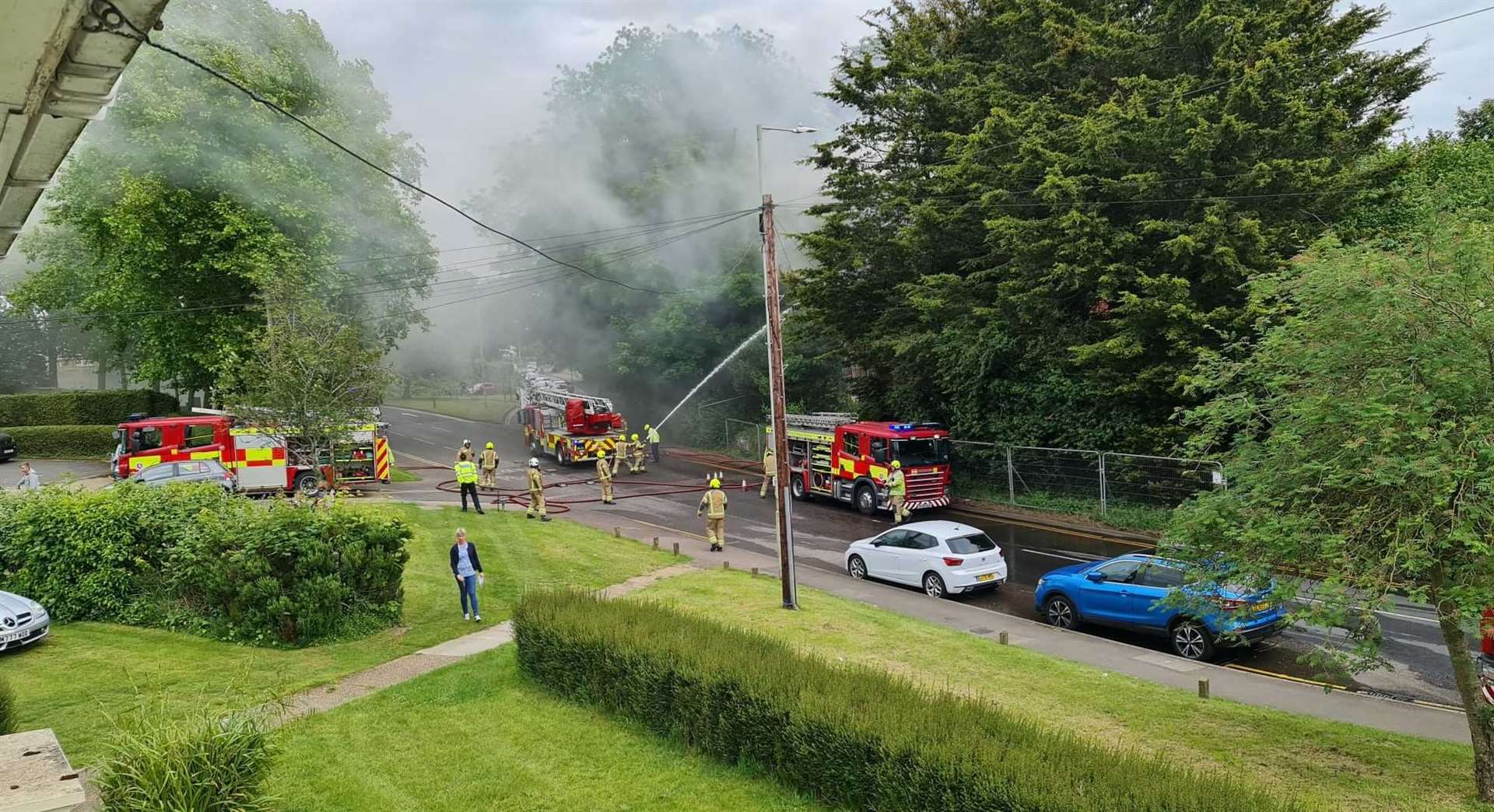 The blaze happened on Monday afternoon. Picture: Jess Wright