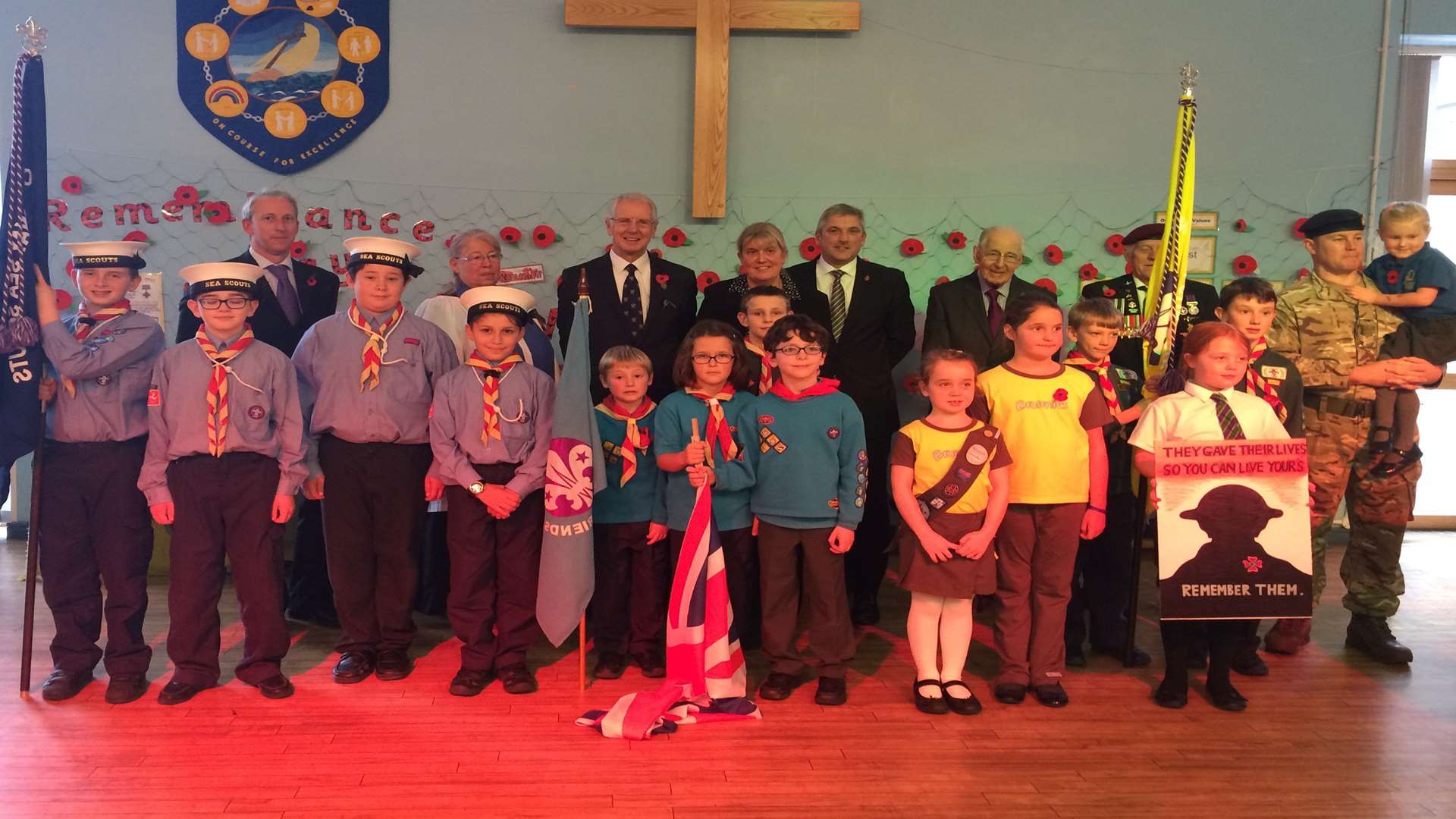 St Mary's Island Primary School held a remembrance assembly on Armistice Day.