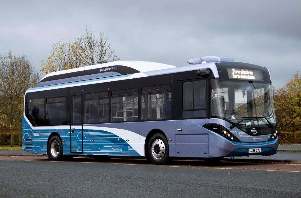 Electric buses will be trialled at Sturry Road park and ride this month. Pic: Canterbury City Council