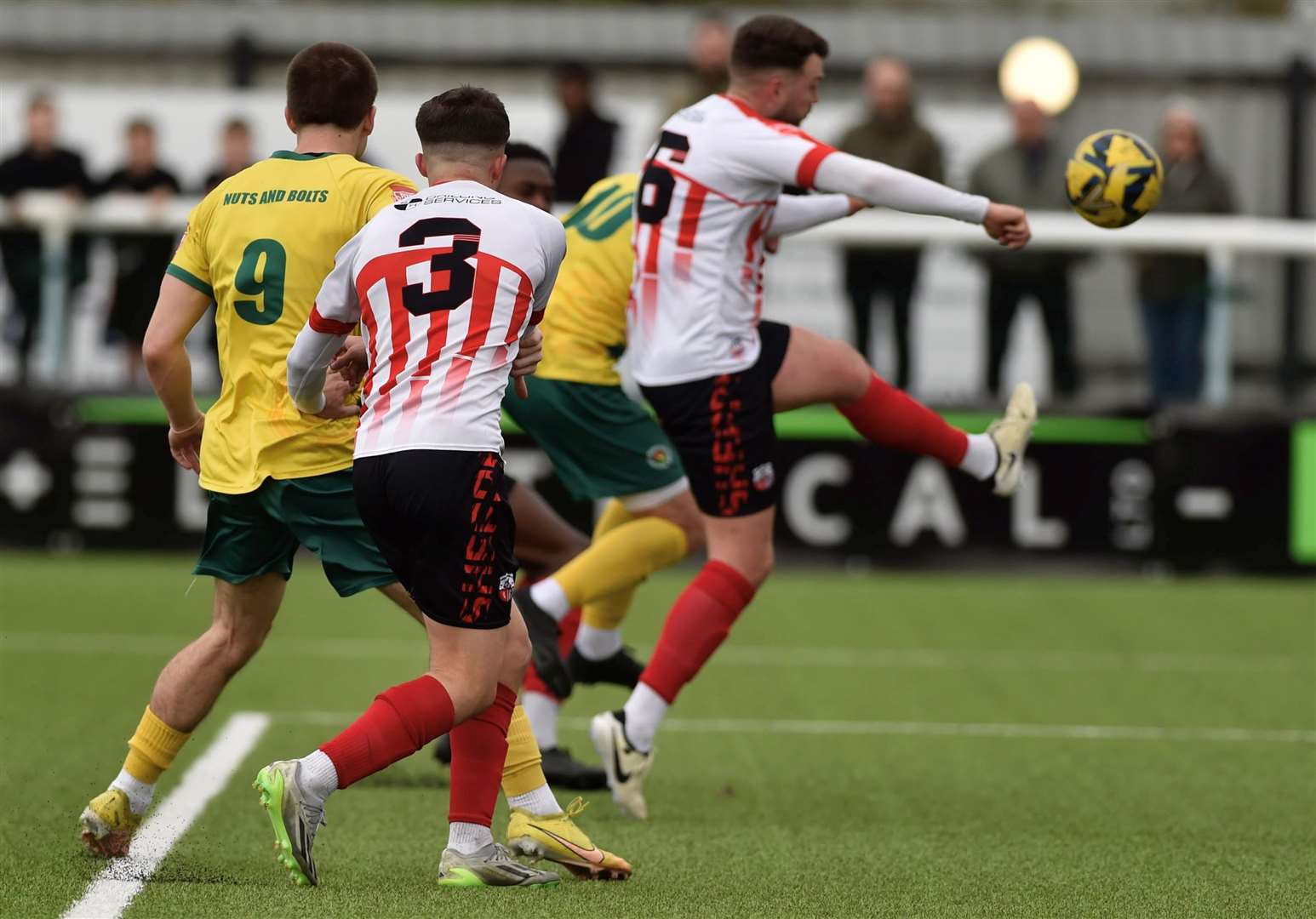Ian Draycott equalises for Ashford at Sheppey on Saturday. Picture: Ian Scammell