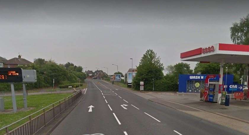 The A228 Cuxton Road in Strood has been closed following a road traffic incident. Photo: Google