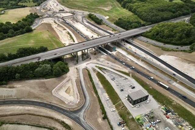 Progress on the Stockbury Flyover project. Picture: Philip Drew