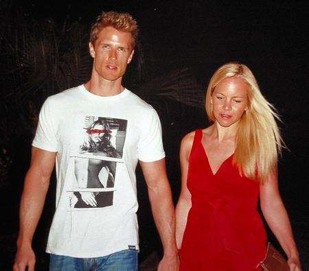 Camilla Brooker and Paul Greenaway on holiday together.