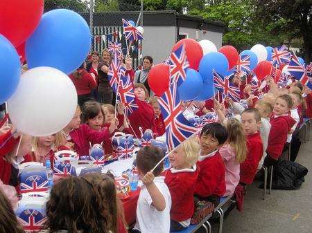Royal Wedding Street Party at Oak Trees Community School
