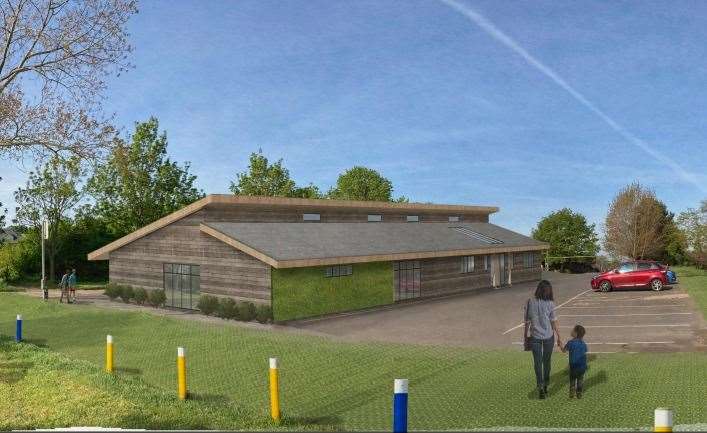 Plans have been resubmitted to build a nursery on the site of an existing car park in Swanley. Photo: Haskins Designs Ltd/Sevenoaks council
