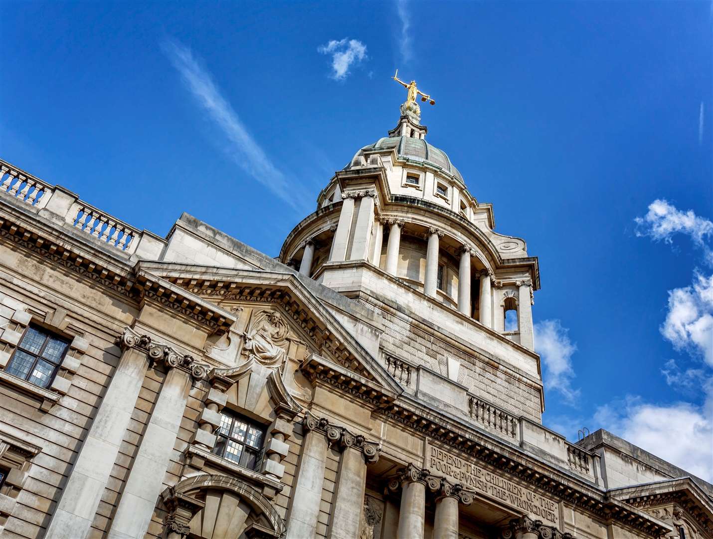 The Old Bailey in London. Stock picture