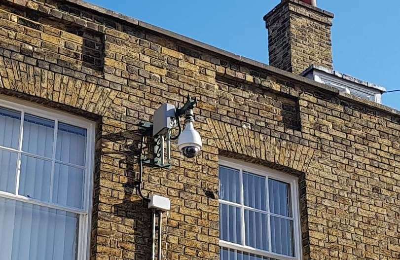 A CCTV camera in Castle Street
