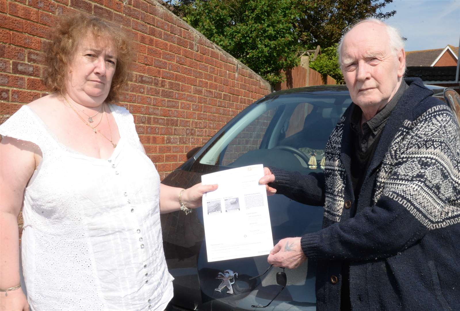 Barbara and Tony Pogson were fined £60 for overstaying at Whitstable Health Centre