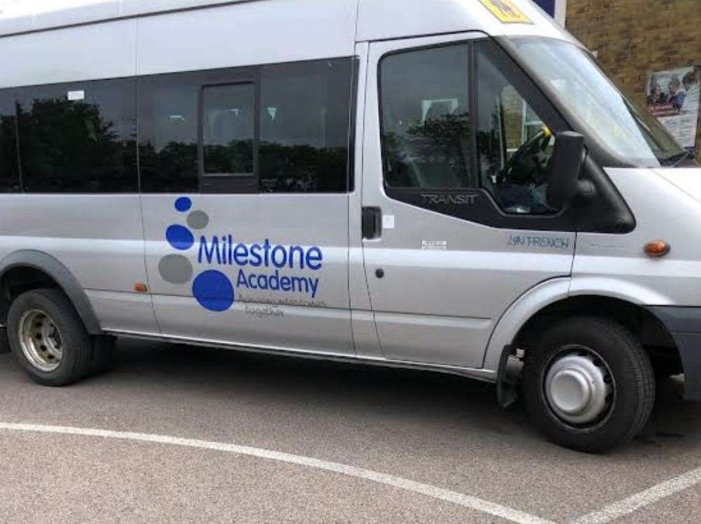 The minibus has been stolen from Milestone Academy in Ash Road, New Ash Green