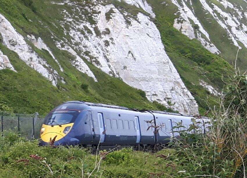 Trains between Dover and Folkestone were affected