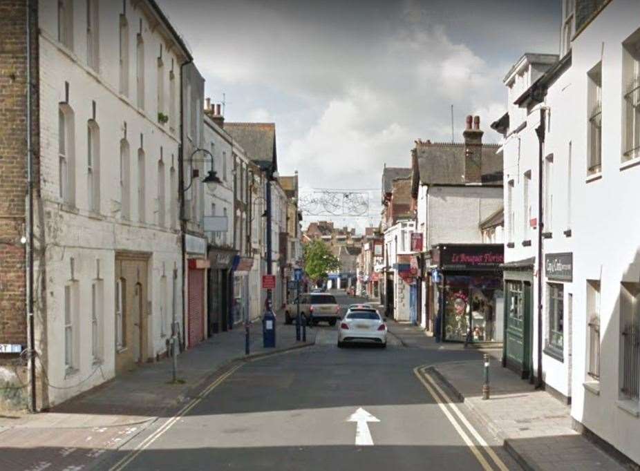 The attack occurred in King Street, Ramsgate. Picture: Google Street View